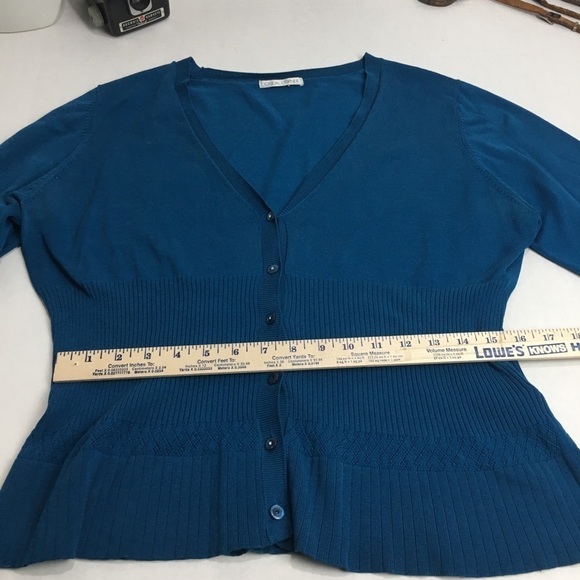 Casual Corner Button Down Sweater - Picture 8 of 11